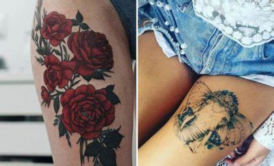 thigh to butt tattoo|65 Badass Thigh Tattoo Ideas for Women